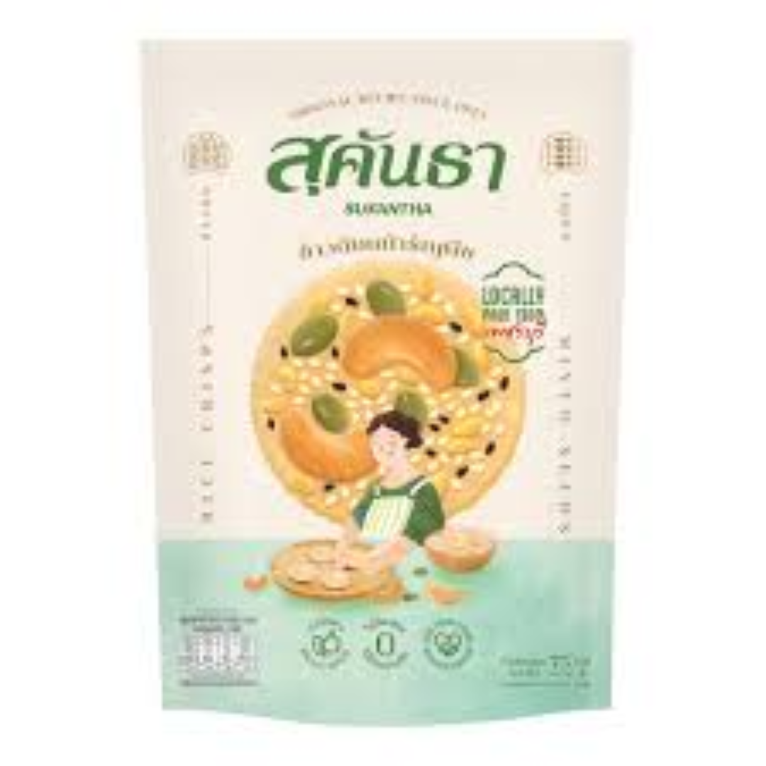 SUKANTHA THAI RICE CRISPS W MIXED SEEDS 75G